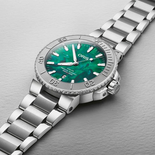 Oris Aquis Oris X Bracenet Autο Silver Stainless Steel Bracelet
