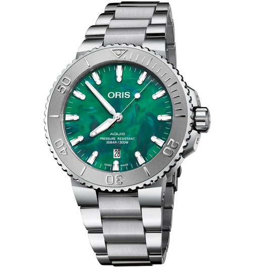 Oris Aquis Oris X Bracenet Autο Silver Stainless Steel Bracelet