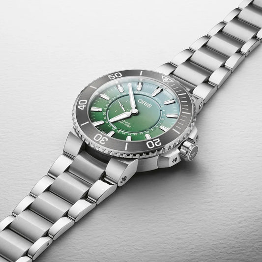 Oris Aquis Dat Watt LE II Auto Silver Stainless Steel Bracelet