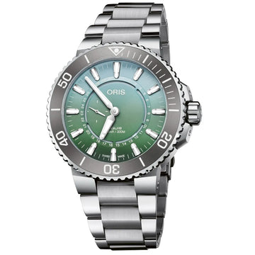 Oris Aquis Dat Watt LE II Auto Silver Stainless Steel Bracelet