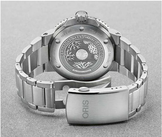 Oris Carysfort Reef Limited Edition Silver Stainless Steel Bracelet
