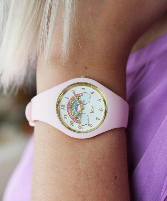 Ice Fantasia Rainbow Pink Rubber Strap