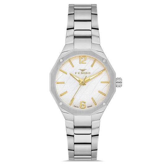 Ferro Silver Stainless Steel Bracelet