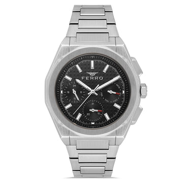 Ferro Multifunction Silver Stainless Steel Bracelet
