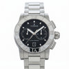 Ανδρικό Ρολόι Corum Romvlvs Chronograph Ασημί με Μαύρο Καντράν και Μεταλλικό Μπρασελέ
