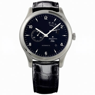 Zenith Reserve de Marche Black Leather Strap