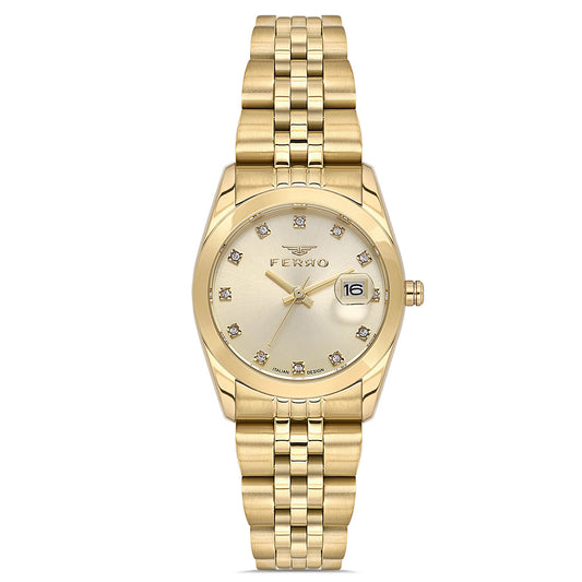Ferro Gold Stainless Steel Bracelet