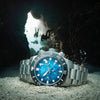 Ρολόι ανδρικό Edox CO-1 Chronograph 10242-TINM-BUIDN με μπρασελέ και μπλε καντράν
