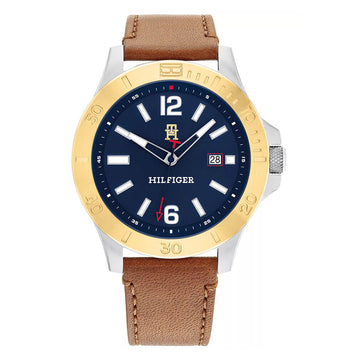 Tommy Hilfiger Ryan Brown Leather Strap
