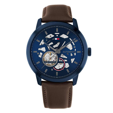 Tommy Hilfiger Henry Automatic Brown Leather Strap