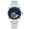 Ρολόι Ανδρικό Tommy Hilfiger Μπλε Skeleton Automatic 1710716