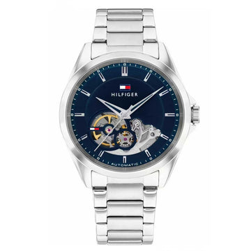 Ρολόι Ανδρικό Tommy Hilfiger Μπλε Skeleton Automatic 1710716