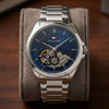 Ρολόι Ανδρικό Tommy Hilfiger Μπλε Skeleton Automatic 1710716