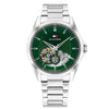 Ρολόι Ανδρικό Tommy Hilfiger Automatic Πράσινο Skeleton 1710717