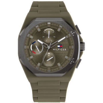 Tommy Hilfiger Troy Khaki Rubber Strap