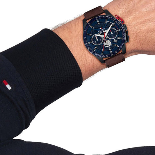 Ρολόι Ανδρικό Tommy Hilfiger Μπλε Χρονογράφος 1792268
