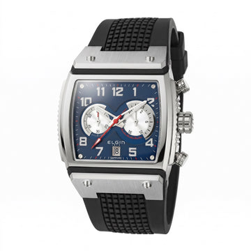 Ανδρικό Ρολόι Elgin Chronograph Μπλε με Τετράγωνο Καντράν