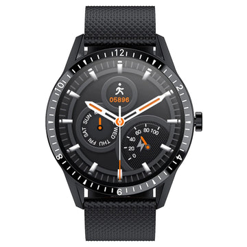 Ρολόι Smartwatch DAS.4 Ανδρικό Μαύρο με Οθόνη Αφής και Μαύρο Λουράκι Σιλικόνης 203050121