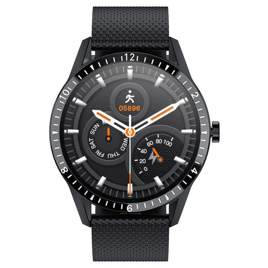 Ρολόι Smartwatch DAS.4 Ανδρικό Μαύρο με Οθόνη Αφής και Μαύρο Λουράκι Σιλικόνης 203050121