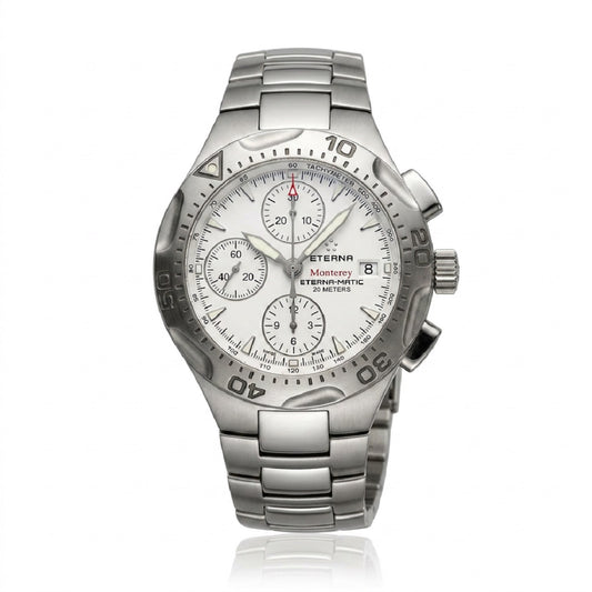 Ανδρικό Eterna Monterey Eterna-Matic Chronograph Swiss Made με Ατσάλινο Μπρασελέ
