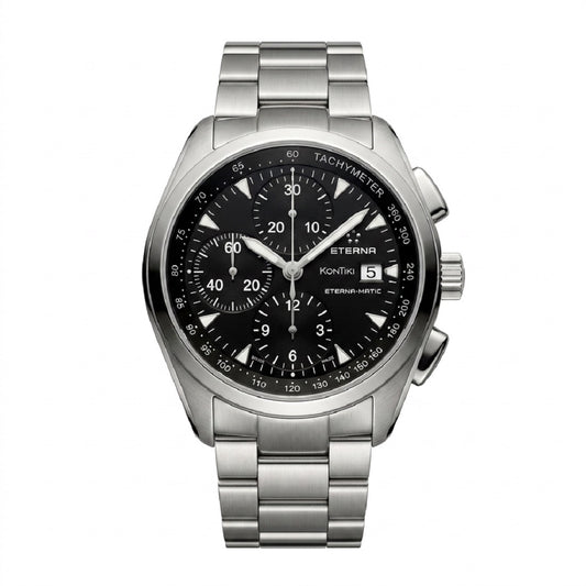 Ανδρικό Eterna KonTiki Eterna-Matic Chronograph Swiss Made με Ατσάλινο Μπρασελέ