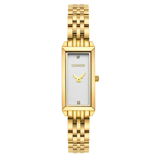 Breeze Edge Gold Tone Stainless Steel Bracelet
