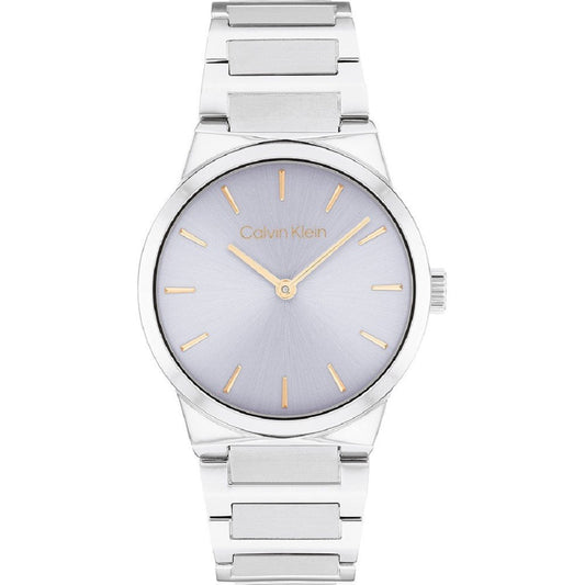Calvin Klein Γυναικείο Ρολόι Ασημί με Γκρι Καντράν 25100079