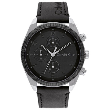 Calvin Klein Impact Black Leather Strap