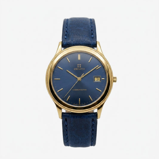 Ανδρικό Zenith Cosmopolitan Swiss Made επίχρυσο
