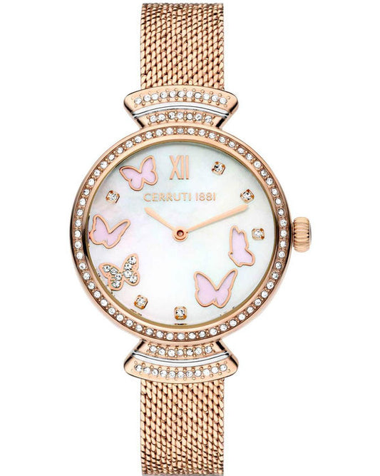 Cerruti 1881 Cerrisi Rose Gold Stainless Steel Bracelet