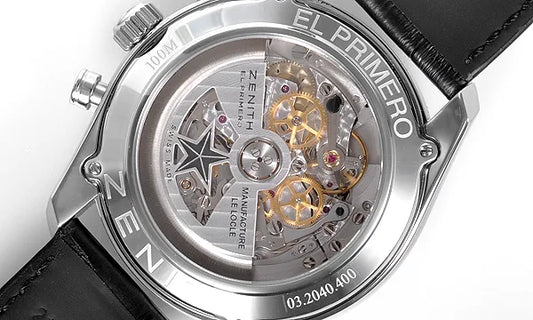 Zenith El Primero 36000 VpH Black Leather Strap