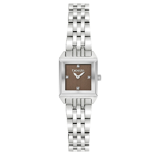 Breeze Impress Silver Tone Stainless Steel Bracelet