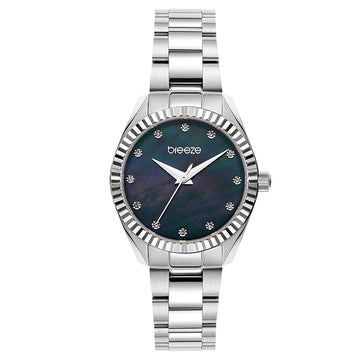 Breeze Estee Silver Tone Stainless Steel Bracelet