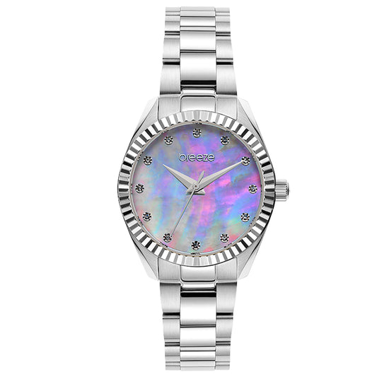 Breeze Estee Silver Tone Stainless Steel Bracelet