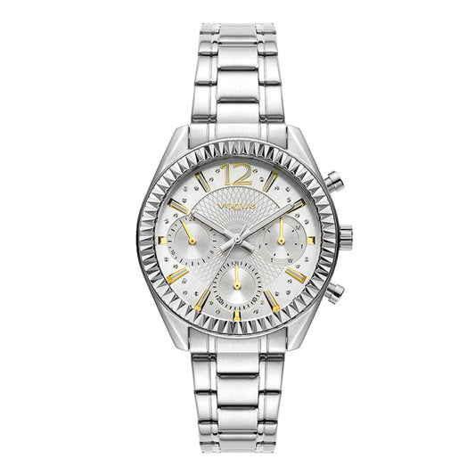 Vogue Happy Sport Multifunction Silver Stainless Steel Bracelet