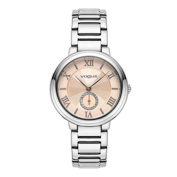 Vogue Elegant Crystals Silver Stainless Steel Bracelet