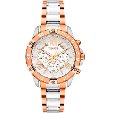 Breeze Spectacolo Swarovski Chronograph Stainless Steel Bracelet