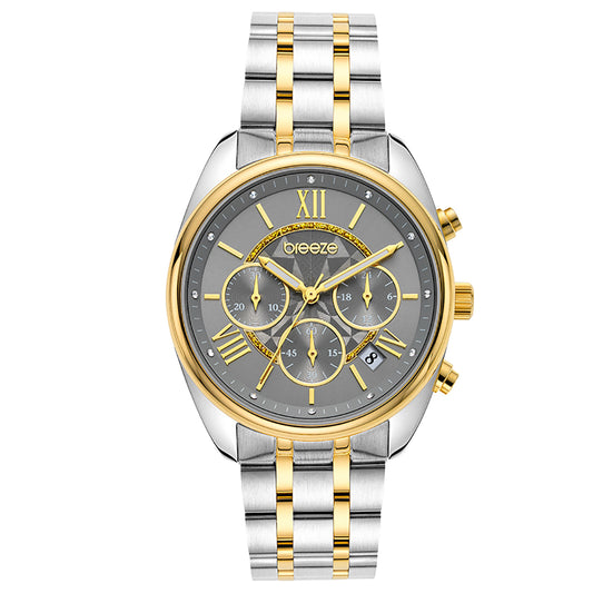 Breeze Poshius Two tone Stainless Steel Bracelet