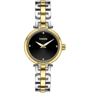 Ρολόι BREEZE Knotique Crystals Two Tone Stainless Steel Bracelet 713021.2