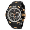 Ανδρικό Ρολόι Elgin Chronograph Μαύρο με Rose Gold Λεπτομέρειες