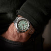 Ρολόι ανδρικό Edox Neptunian Grande Réserve 80801-3VM-VDN με μπρασελέ και πράσινο καντράν