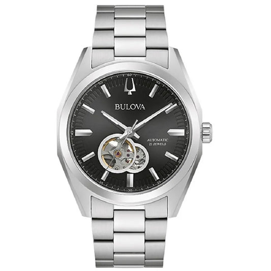 Bulova Surveyor Automatic Silver Stainless Steel Bracelet
