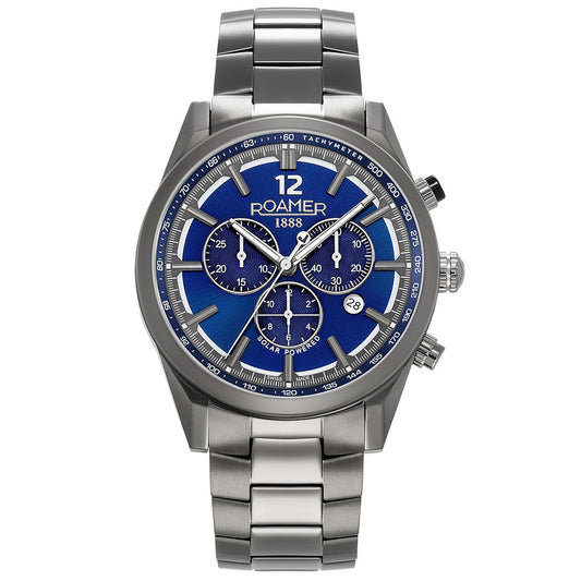 Roamer Helios Power Chrono Solar Anthracite Titanium Bracelet