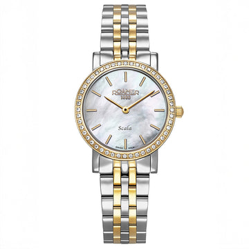 Roamer Scala Crystals Two Tone Stainless Steel Bracelet
