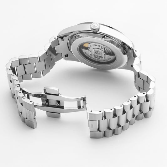 Roamer Primeline Daydate II Silver Stainless Steel Bracelet