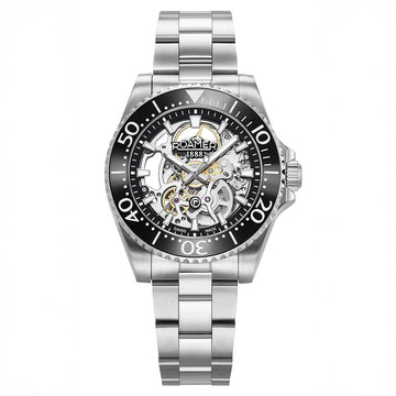 Ρολόι Ανδρικό Αυτόματο Swiss Made Skeleton Roamer 986984 41 85 20