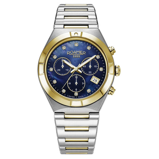 Roamer Eos Ladies Chronograph Silver Stainless Steel Bracelet