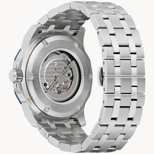 Bulova Marine Star Auto Silver Stainless Steel Bracelet
