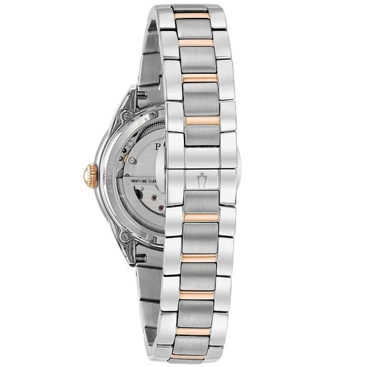 Bulova Diamonds Automatic Two Tone Stainless Steel Bracelet
