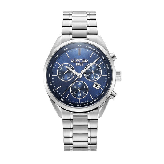 Ρολόι Ανδρικό Roamer 1888 Swiss Made Χρονογράφος Μπλε 993819-41-45-20